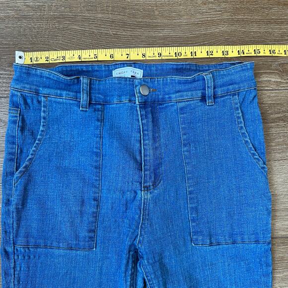 EMORY PARK Blue Jeans Women's Large Patch Pockets - Picture 4 of 7